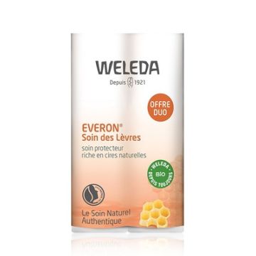 Weleda Everon Protector Labial Cera de Abeja Duplo 2x4,8g