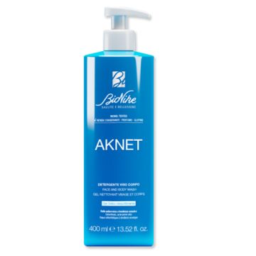 Bionike Aknet Gel Limpiador Rostro y Cuerpo Sebo-Regulador 400ml
