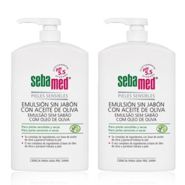 Sebamed Emulsion Sin Jabon con Aceite de Oliva Duplo 2x750ml Sebamed Emulsion Sin Jabon con Aceite de Oliva Duplo 2x750ml