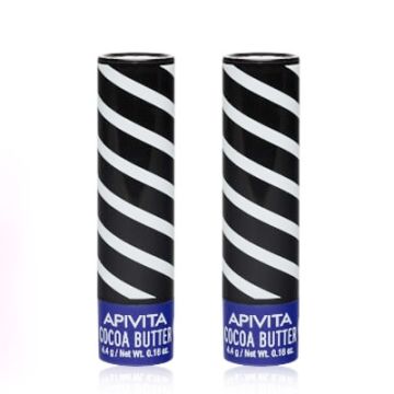 Apivita Lip Care Manteca de Cacao Labial Spf20 Duplo 2x4.4gr