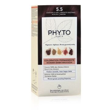 Phyto Color Tinte Permanente 5.5 Castaño Claro Caoba Phyto Color Tinte Permanente 5.5 Castaño Claro Caoba