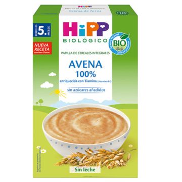 Hipp Avena 100% Papilla Cereales Integrales 5m+ 200gr