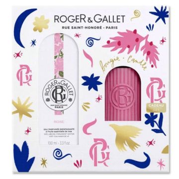 Roger Gallet Rose Agua Perfumada 100ml + Vela Roger Gallet Rose Agua Perfumada 100ml + Vela