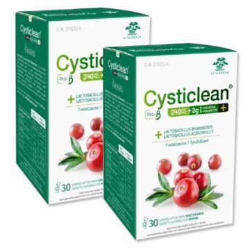 Cysticlean Pro-B 240mg PAC+ 2g D-Manosa Duplo 2x30 Sobres