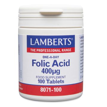 Lamberts Acido Folico 400ug 100Comp Lamberts Acido Folico 400ug 100Comp