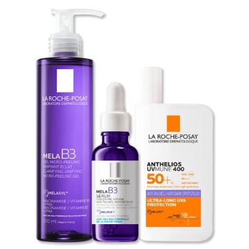 Mela B3 Serum 30ml + Gel 200ml +Anthelios Spf50+. R.Posay