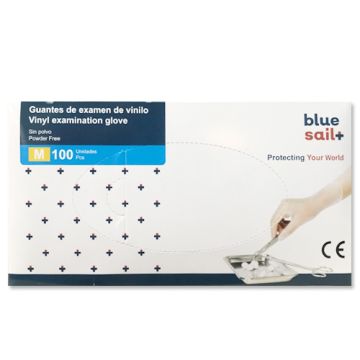Guantes Vinilo Sin Polvo Talla M 100Uds