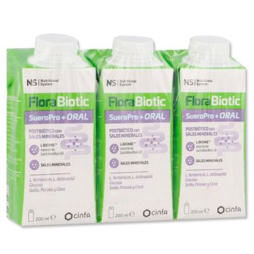 Nutritional System Florabiotic Sueropro Naranja Triplo 3x200ml