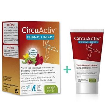 Sante Verte Pack Circuactiv Piernas Ligeras 60Comp + Gel 150ml