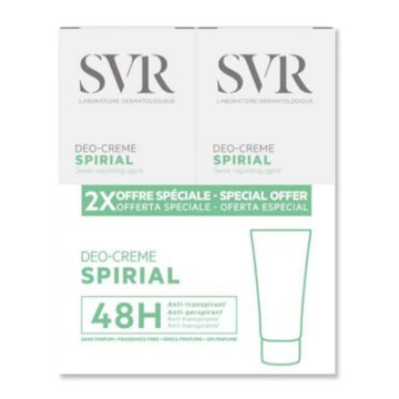 SVR Spirial Crema Antitranspirante Duplo 2x50ml
