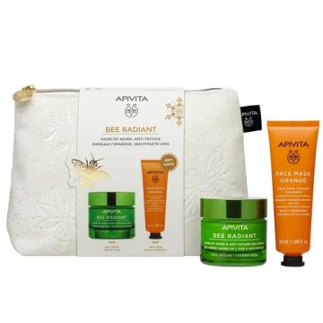 Apivita Bee Radiant Cr Rica Antiedad 50ml +Mascarilla Facial 50ml 