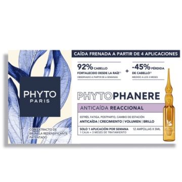 Phytophanere Anticaida Reaccional Ampollas 0,5mlx12Uds