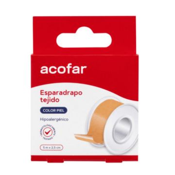 Acofar Esparadrapo Tejido Piel 5mx2,5cm Acofar Esparadrapo Tejido Piel 5mx2,5cm