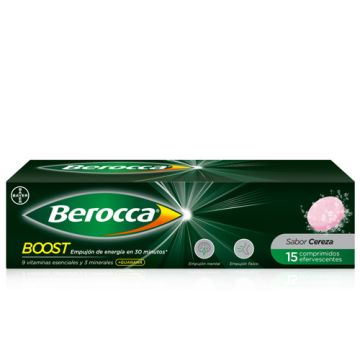 Berocca Boost Efervescente con Guarana 15 Comprimidos