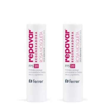 Repavar Regeneradora Stick Labial Hidratante Spf20 Duplo 2x4gr