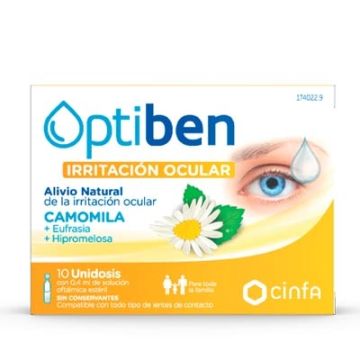 Optiben Ojos Irritados Colirio 10 Ampollas