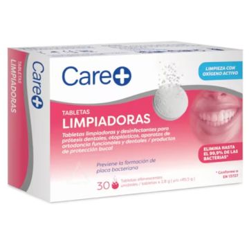 Care+ Oral Tabletas Limpiadoras 30Uds