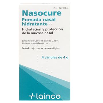 Nasocure Pomada Nasal Hidratante 4 Canulas