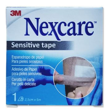 Nexcare Esparadrapo de Papel Piel Sensible 2,5cmx5m