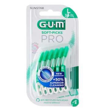 Gum Soft Picks Advanced Large Palillo Interdental Grande 30Uds