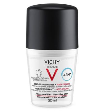 Vichy Homme Desodorante Antitranspirante 48h Roll-On 50ml