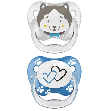 Dr Browns Chupete Animal Face Lobo 6-18m 2Uds