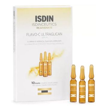 Isdinceutics Flavo-C Ultraglican Serum Antioxidante Dia 10Amp