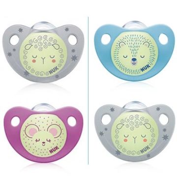 Nuk Chupete Anatómico Night-Day T3 Silicona 18-36m 2 Uds