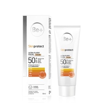 Be+ Skin Protect Ultra Fluido Facial Spf50+ con Color 50ml