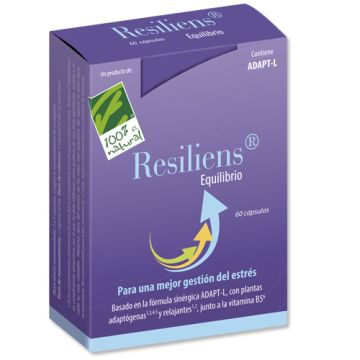 100% Natural Resiliens Equilibrio 60Caps