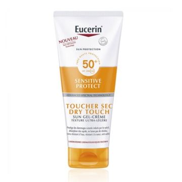 Eucerin Solar Spf50+ Sensitive Protect Gel-Crema Toque Seco 200ml