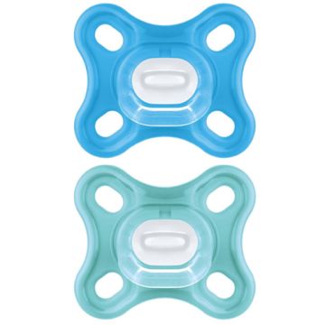 Mam Comfort Chupete Silicona Azul 0m+ 2Uds