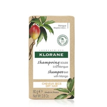 Klorane Champu Solido al Mango Cabellos Secos 80g