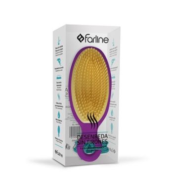 Farline Cepillo Desenredante Morado
