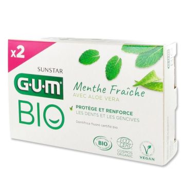 Gum Bio Pasta Menta con Aloe Vera Duplo 2X75ml