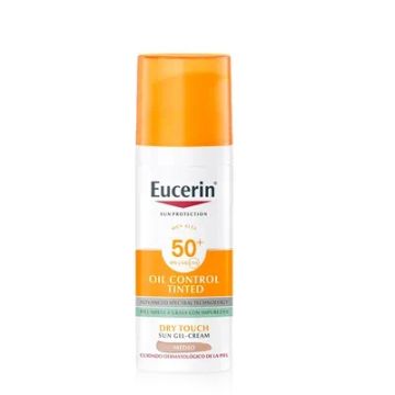 Eucerin Solar Oil Control Gel-Crema Spf50+ Tono Medio 50ml
