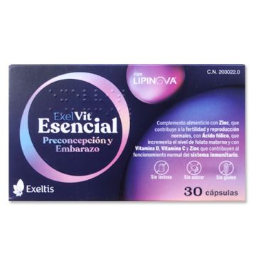 Exeltis Exelvit Esencial Preconcepcion y Embarazo 30Caps