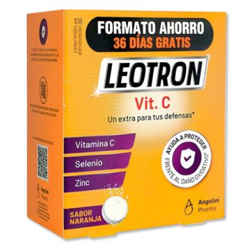Angelini Leotron Defensas Vit C Sabor Naranja 108 Comp. Eferv.