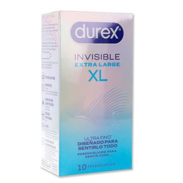Durex Preservativo Invisible XL Ultra Fino 10Uds Durex Preservativo Invisible XL Ultra Fino 10Uds