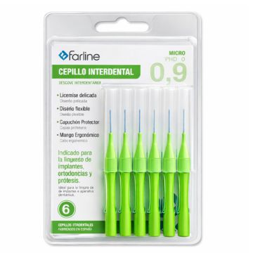 Farline Cepillo Interdental Micro 0,9mm 6Uds Farline Cepillo Interdental Micro 0,9mm 6Uds