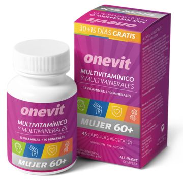 Onevit Multivitaminico y multiminerales Mujer 60+ 45Caps