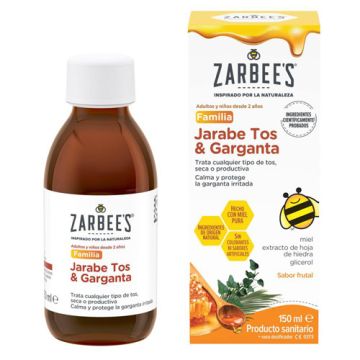 Zarbees jarabe Natural Tos y Garganta Familia 150ml