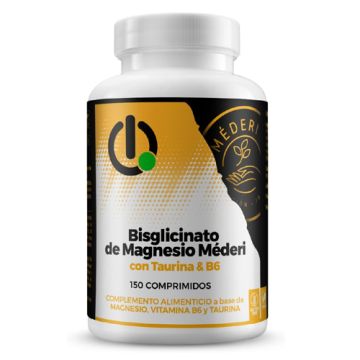 Mederi Nutricion Bisglicinato de Magnesio Taurina y B6 150Comp