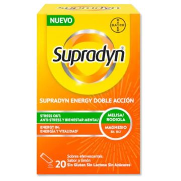 Supradyn Energy Doble Accion Limon 20 Sobres Efervescentes