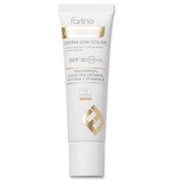 Farline CC Cream Crema Enriquecida Color Medio N2 Spf30 30ml