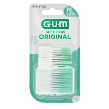 Gum Soft Picks Cepillo Interdental Filamentos Goma 50Uds