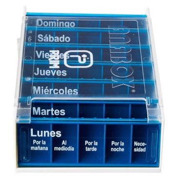Pastillero Semanal Prim Azul