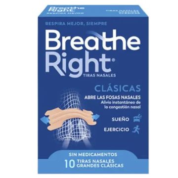 Breathe Right Tira Nasal T- Gde 10 Uds