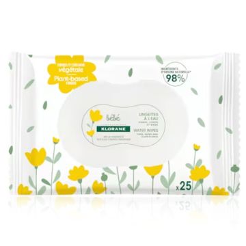 Klorane Bebe Toallitas Cara y Manos 25Uds