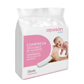 Aposan Mujer Compresa Tocologica de Algodon 20 Uds